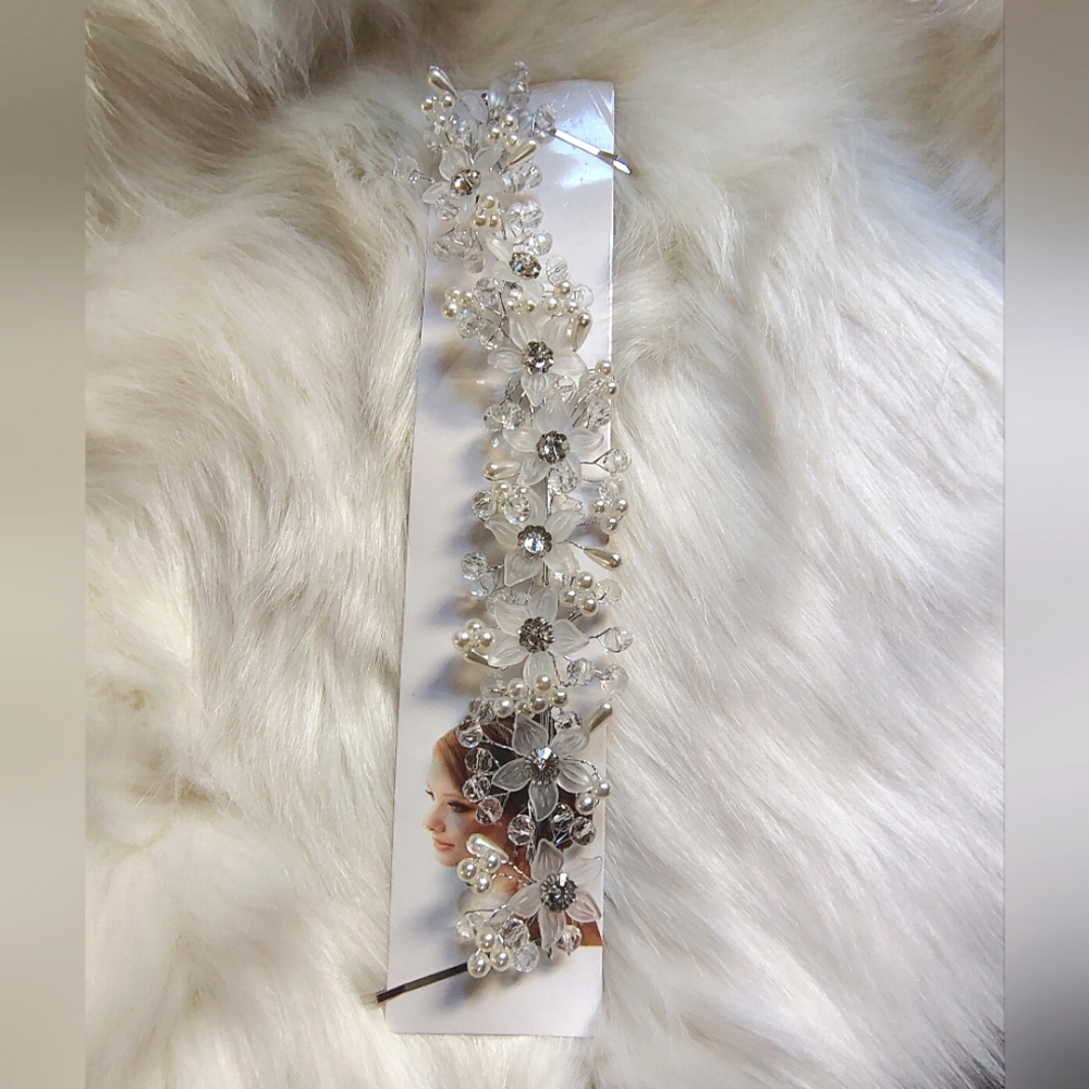 Beaded Floral Headpiece